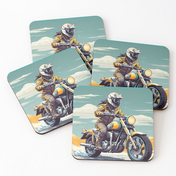 Item preview, HORSE AND MOTORCYCLE designed and sold by AmazingBackDrop.