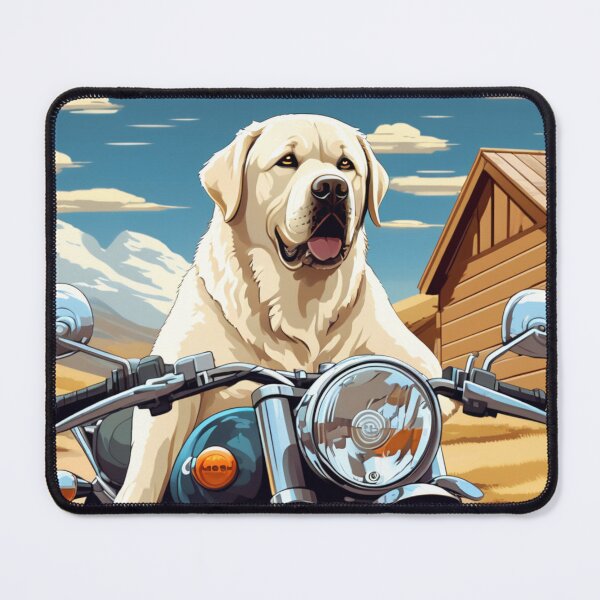 Item preview, LABRATOR AND MOTORCYCLE designed and sold by AmazingBackDrop.