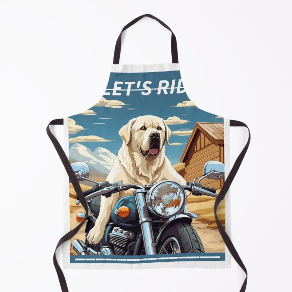 Item preview, LABRATOR AND MOTORCYCLE designed and sold by AmazingBackDrop.