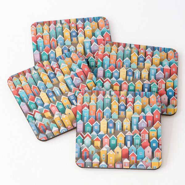 Item preview, Origami Art - Seaside Spectrum: Vibrant Townhouses by the Shore designed and sold by ArtfulFolds.