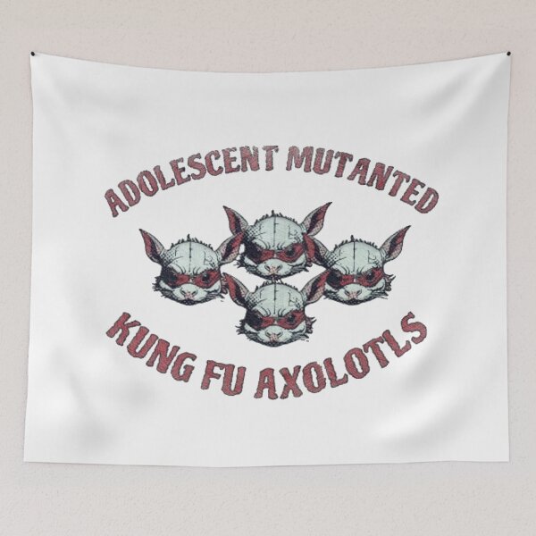 Item preview, Adolescent Mutanted Kung Fu Axolotls designed and sold by unclestich.