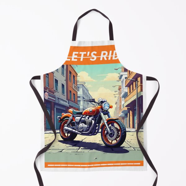 Item preview, ORANGE MOTORCYCLE designed and sold by AmazingBackDrop.