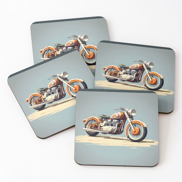 Item preview, ORANGE MOTORCYCLE 2 designed and sold by AmazingBackDrop.