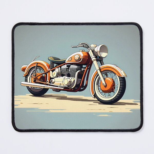 Item preview, ORANGE MOTORCYCLE 2 designed and sold by AmazingBackDrop.