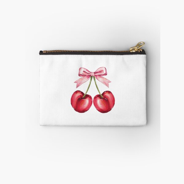 Item preview, Coquette Cherries | Pink Bow designed and sold by Brooke Drake Co..
