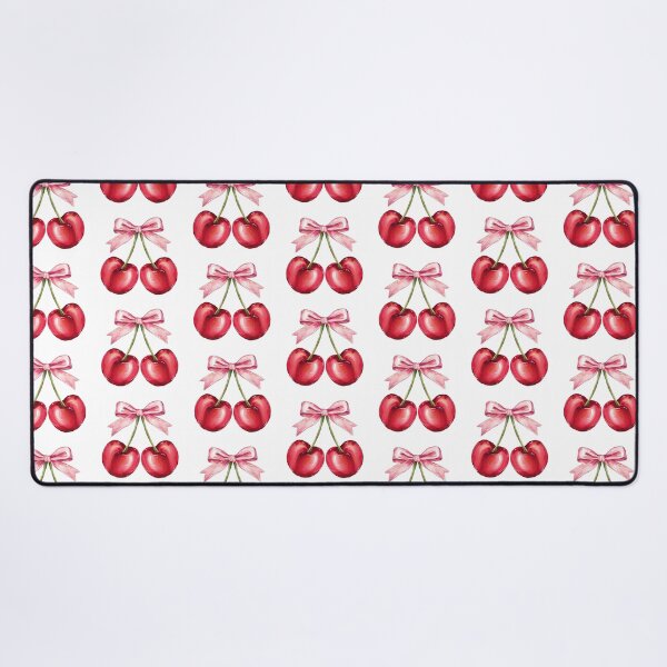 Item preview, Coquette Cherries | Pink Bow designed and sold by Brooke Drake Co..