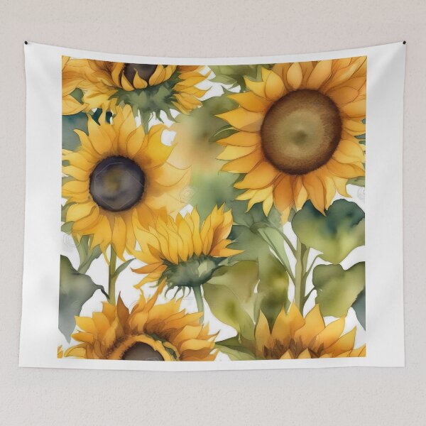 Item preview, Sunflowers Watercolour Effect designed and sold by Lynn Bolt.