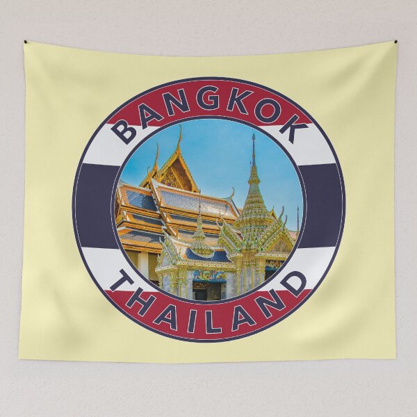 Item preview, Bangkok, Thailand Round Emblem designed and sold by travelwitheric.