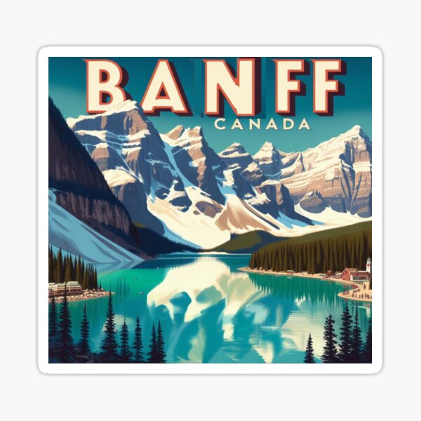 Item preview, Banff retro style travel poster designed and sold by VistaMar.