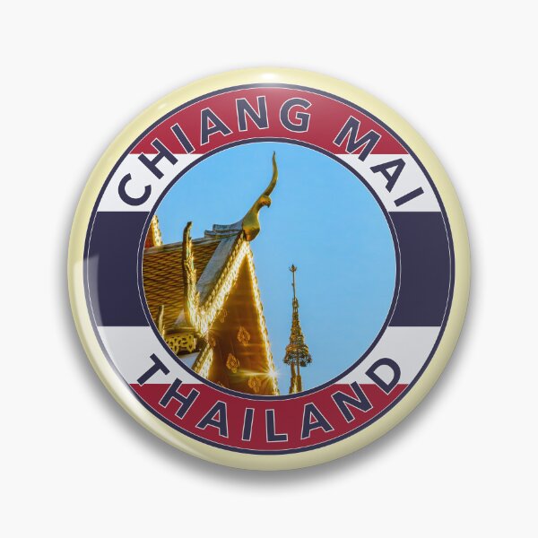 Item preview, Chiang Mai, Thailand Round Emblem designed and sold by travelwitheric.