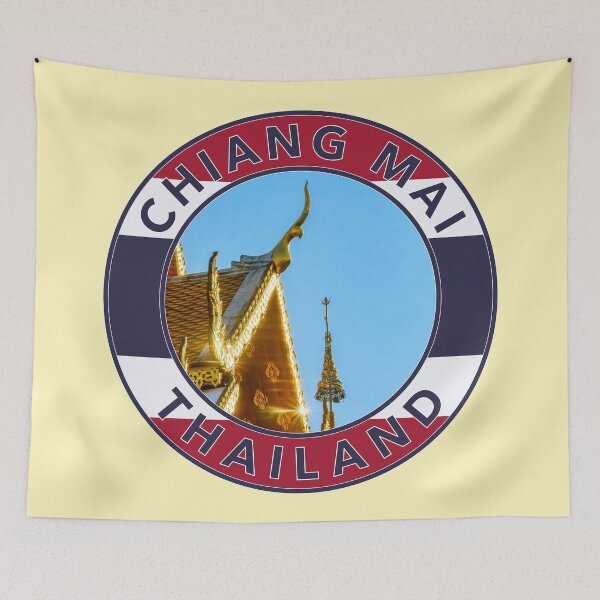 Item preview, Chiang Mai, Thailand Round Emblem designed and sold by travelwitheric.