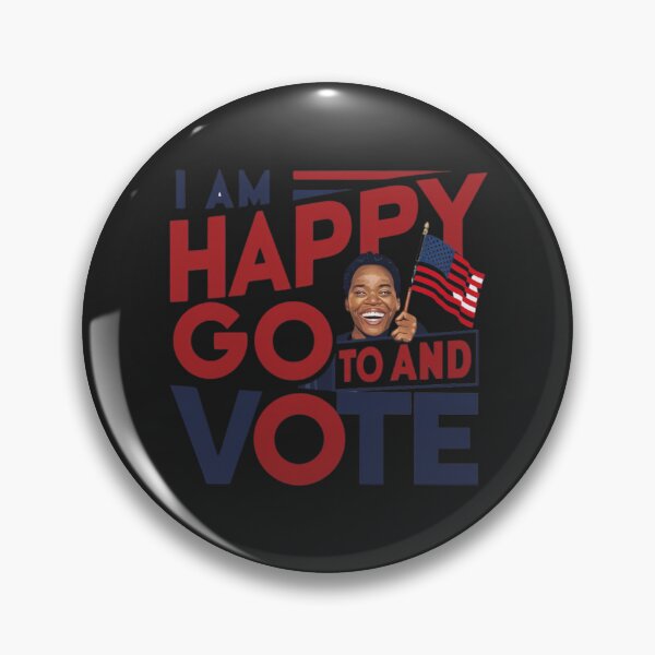 Item preview, I am happy to go and vote, with American flag designed and sold by Charlygood.