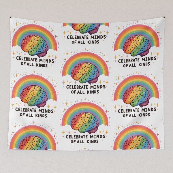 Item preview, Celebrate minds of all kinds designed and sold by Vkinsify.