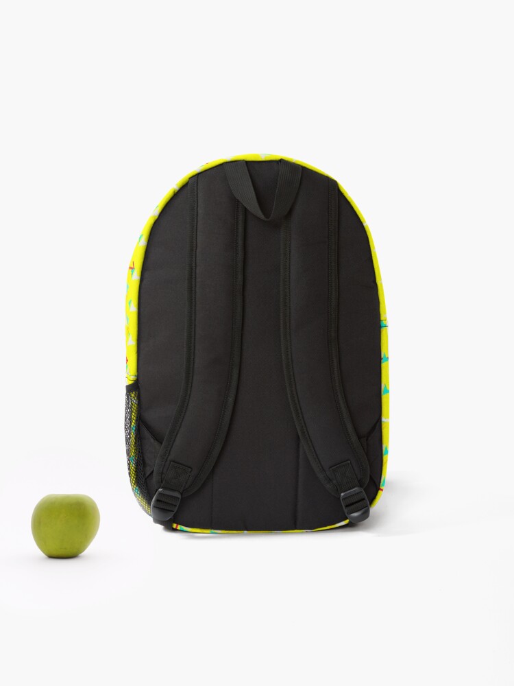 Thumbnail 2 of 3, Backpack, Stunning Pattern (Yellow with pattern) designed and sold by Torae.