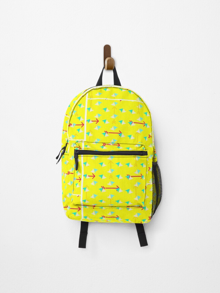 Thumbnail 1 of 3, Backpack, Stunning Pattern (Yellow with pattern) designed and sold by Torae.