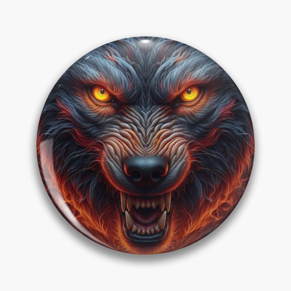 Item preview, Fierce Guardian: Highly Detailed Wolf Illustration designed and sold by TDKCustoms.