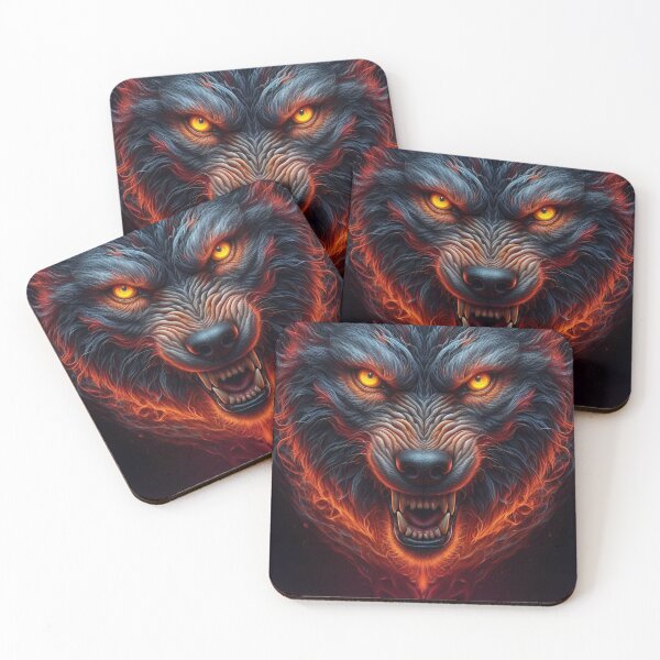 Item preview, Fierce Guardian: Highly Detailed Wolf Illustration designed and sold by TDKCustoms.