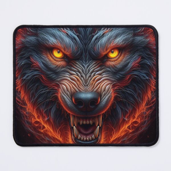 Item preview, Fierce Guardian: Highly Detailed Wolf Illustration designed and sold by TDKCustoms.