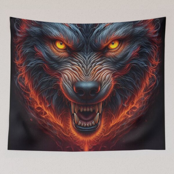 Item preview, Fierce Guardian: Highly Detailed Wolf Illustration designed and sold by TDKCustoms.