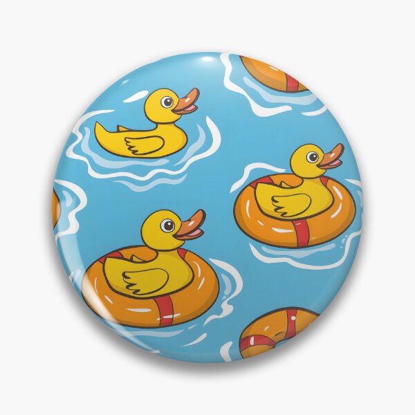 Item preview, Duck and rubber ring in the water seamless digital paper designed and sold by kizenya.