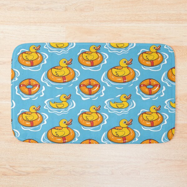Item preview, Duck and rubber ring in the water seamless digital paper designed and sold by kizenya.