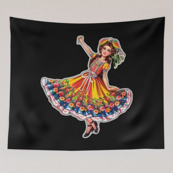 Item preview, Ukrainian Dance Beautiful Woman Dancing designed and sold by Leonardo Palumbo.