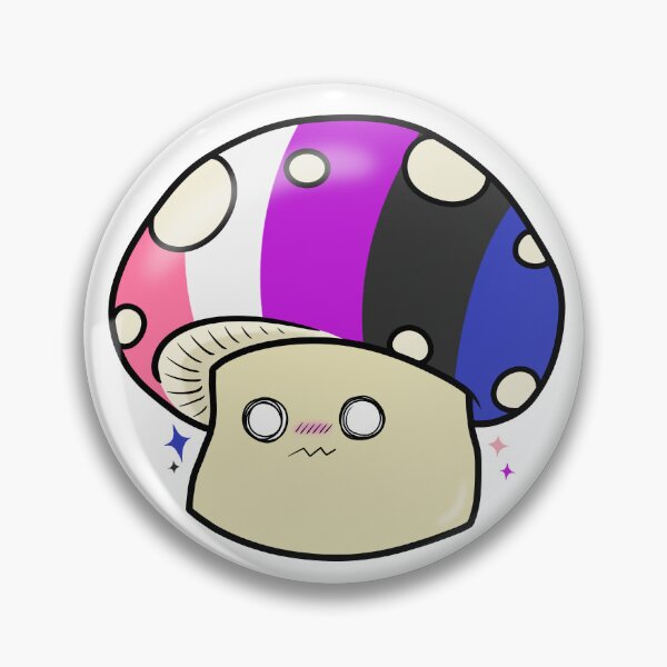 Item preview, Gender Fluid Mushroom  designed and sold by GeekySpooks.