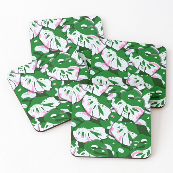 Item preview, Monstera deliciosa variegated aesthetic patterns  designed and sold by nickardi.