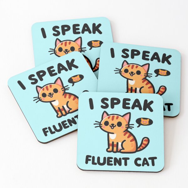 Item preview, I speak fluent cat designed and sold by Vkinsify.