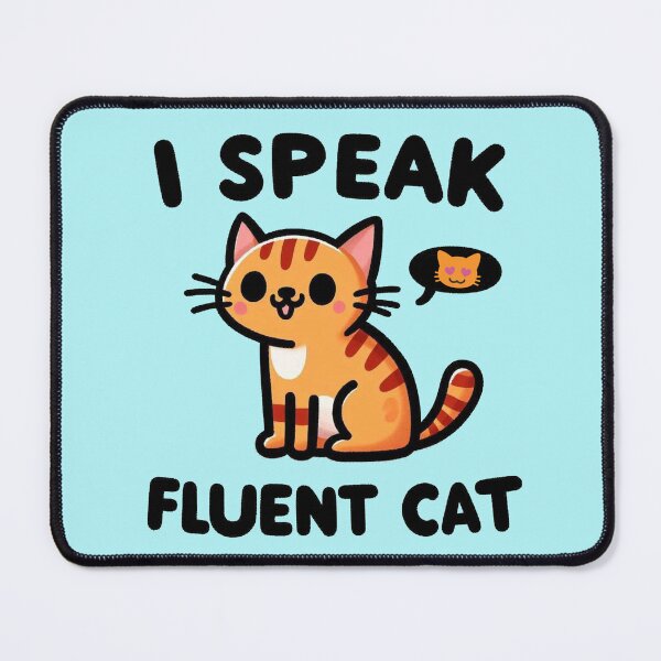 Item preview, I speak fluent cat designed and sold by Vkinsify.