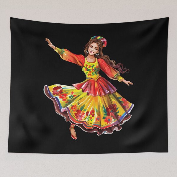Item preview, Ukrainian Dance Beautiful Girl Dancing designed and sold by Leonardo Palumbo.