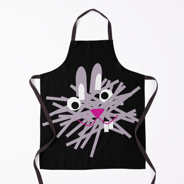 Item preview, Funny Bunny Grey Strip Design Geometrical Abstract Bunny designed and sold by Silva Rerum.