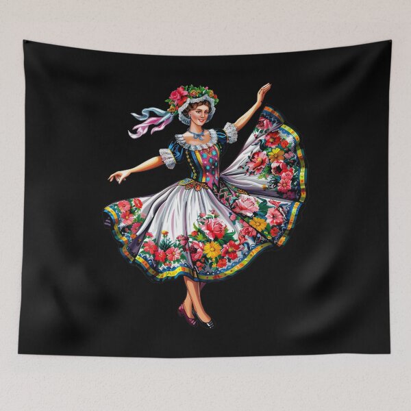 Item preview, Ukrainian Dance Beautiful Girl Dancing designed and sold by Leonardo Palumbo.
