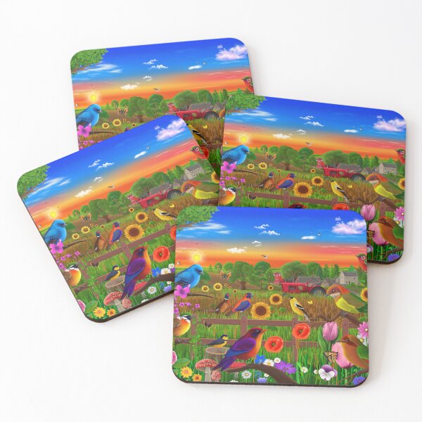 Item preview, Country Farm Birds designed and sold by GeraldNewtonArt.