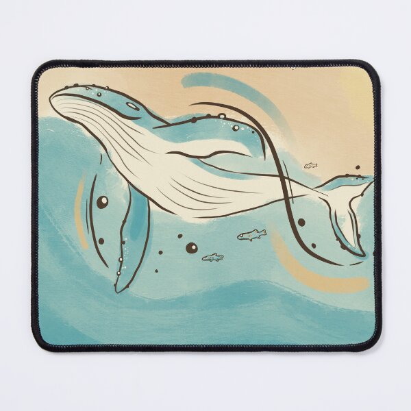 Item preview, Humpback whale fantasy sea angel butterfly  japanese watercolor marker  designed and sold by Chibichaoshop.