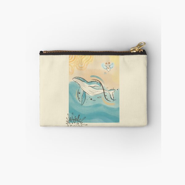 Item preview, Humpback whale fantasy sea angel butterfly  japanese watercolor marker  designed and sold by Chibichaoshop.