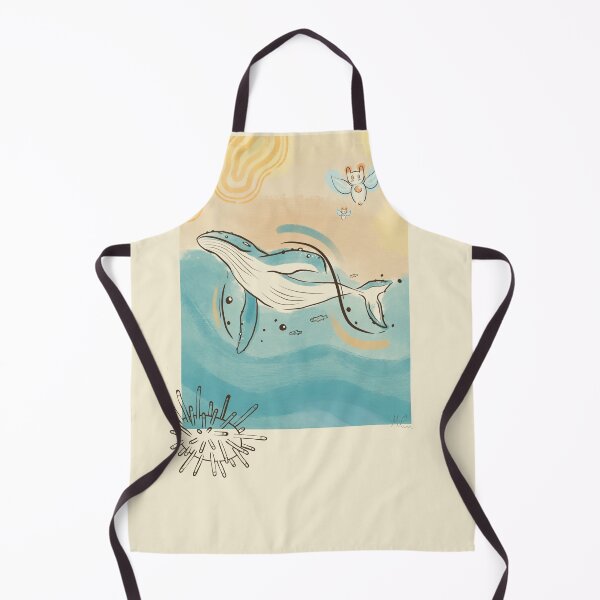 Item preview, Humpback whale fantasy sea angel butterfly japanese watercolor marker designed and sold by Chibichaoshop.