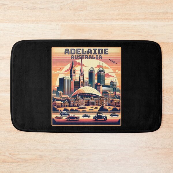 Item preview, Vintage retro Adelaide Australia Landmark Skyline. designed and sold by Unitepeople.