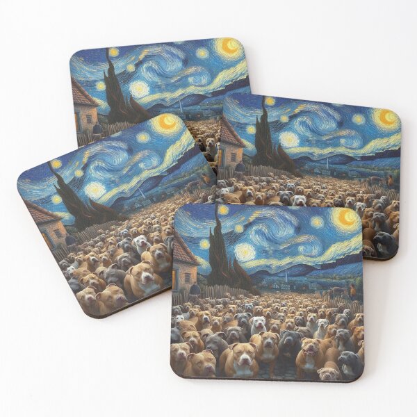 Item preview, Pitbulls Starry Night designed and sold by 123ks.