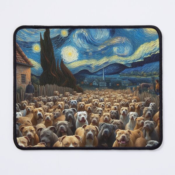 Item preview, Pitbulls Starry Night designed and sold by 123ks.