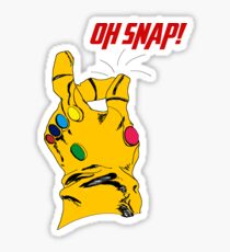 Thanos Infinity Gauntlet "Oh Snap!" Sticker