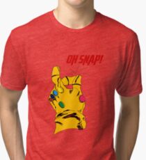 Thanos Infinity Gauntlet "Oh Snap!" Tri-blend T-Shirt