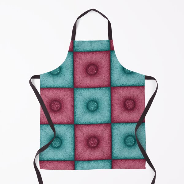Item preview, Chess pattern from "Pouf" tiles the color of red and turquoise color designed and sold by Cherevan.