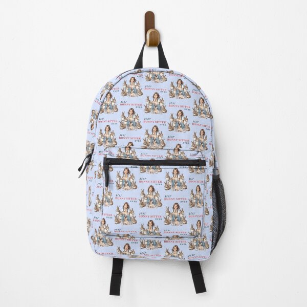 Item preview, Best bunny sitter ever, little girl with her cute brown bunnies designed and sold by coloursforkids.