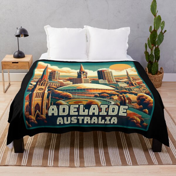 Item preview, Vintage retro Adelaide Australia Landmark Skyline. designed and sold by Unitepeople.