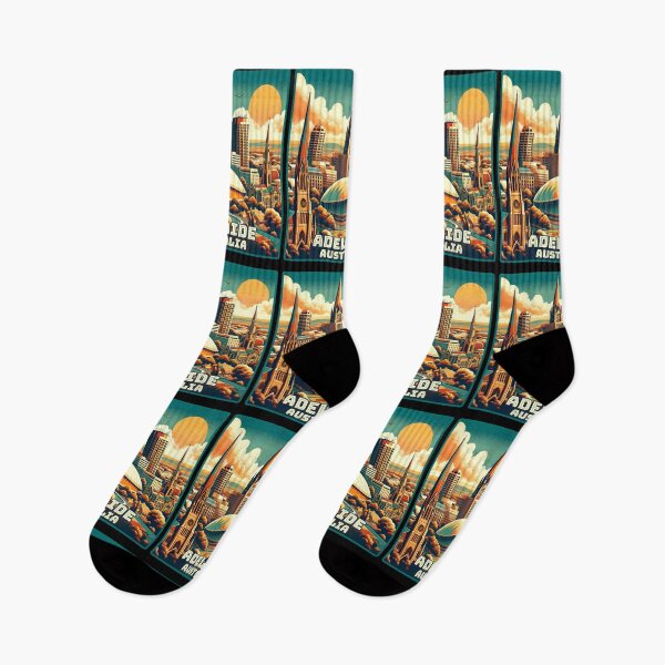 Item preview, Vintage retro Adelaide Australia Landmark Skyline. designed and sold by Unitepeople.