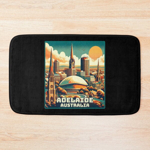 Item preview, Vintage retro Adelaide Australia Landmark Skyline. designed and sold by Unitepeople.