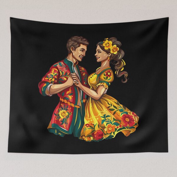 Item preview, Ukrainian Dance Beautiful Lovers Couple Dancing designed and sold by Leonardo Palumbo.