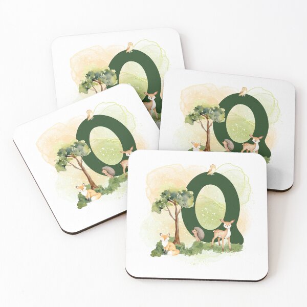 Item preview, Woodland animal series Letter Q designed and sold by Tiffany Glassco.