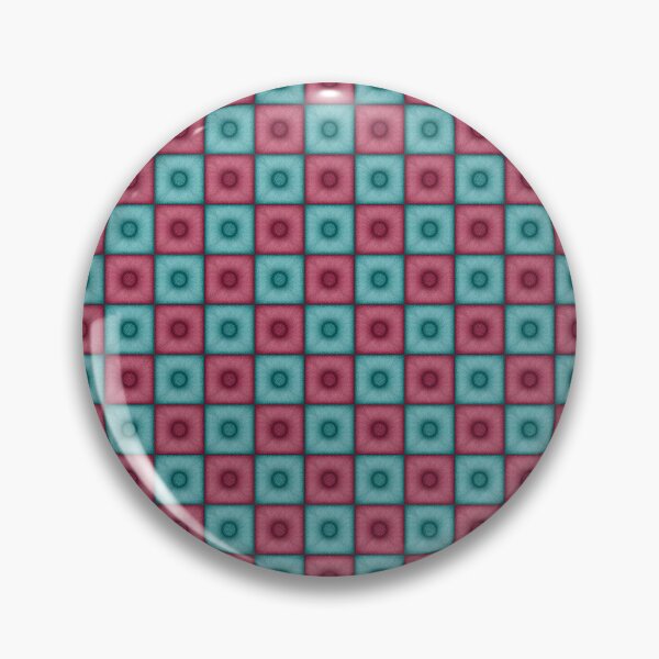Item preview, Chess pattern from "Pouf" tiles the color of red and turquoise color designed and sold by Cherevan.